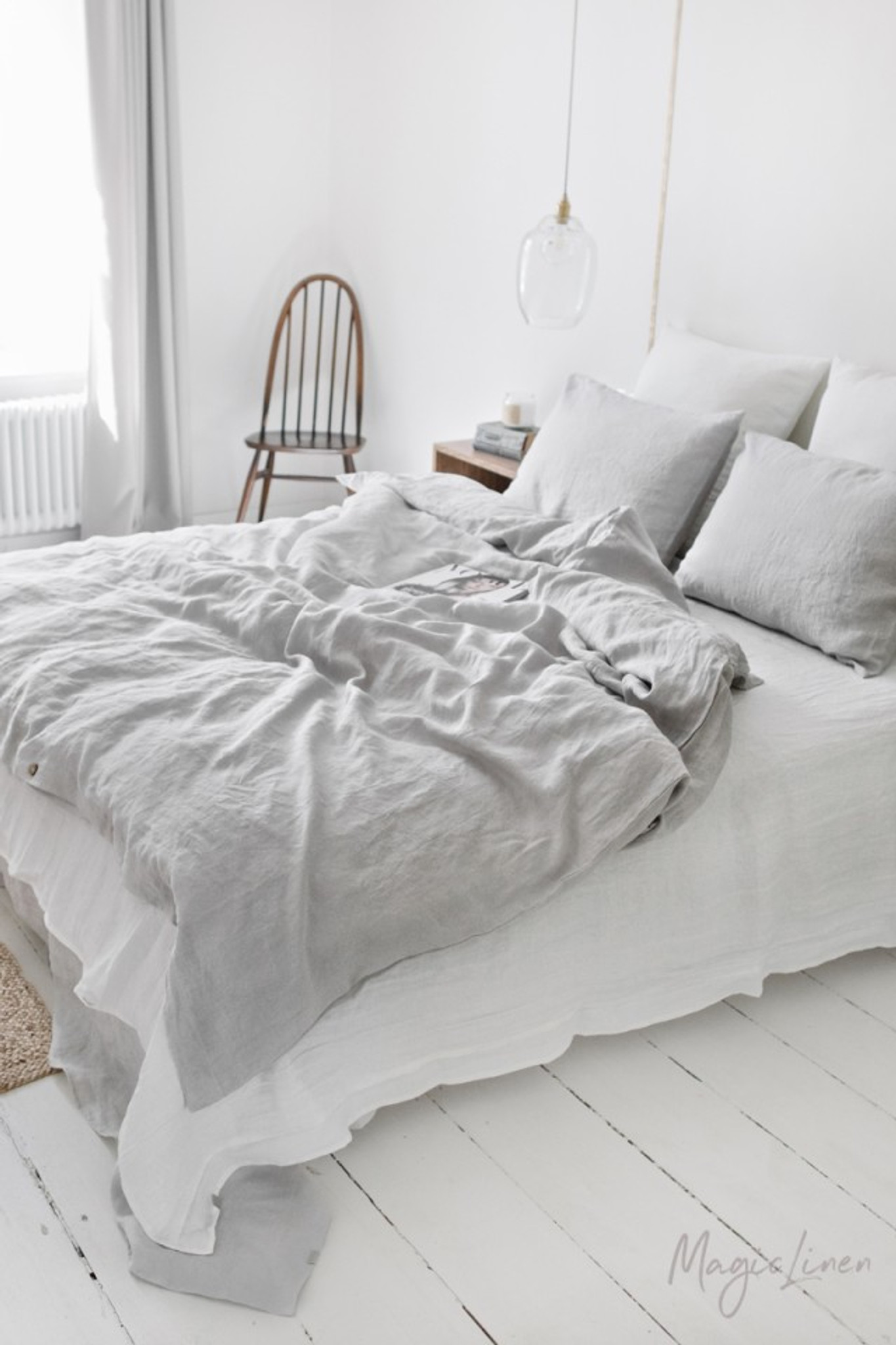 duvet cover light grey