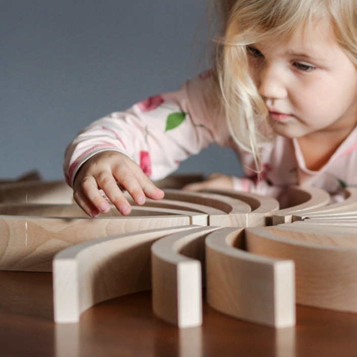 Abel Wooden Block Set Natural Waldorf Toys Wooden Toys Ava's