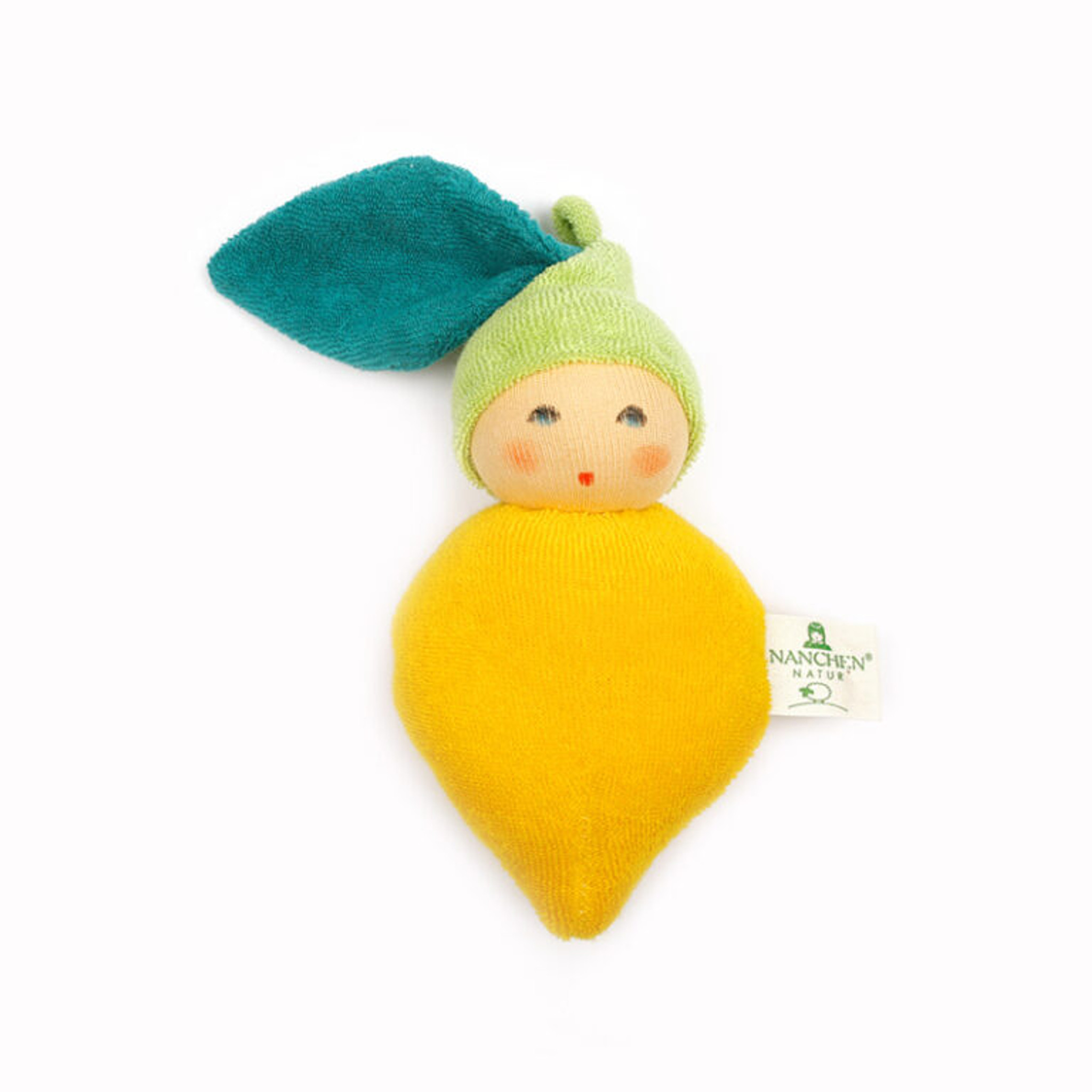 Nanchen Organic Terry Baby Rattle - Lemon