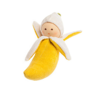 Nanchen Organic Terry Baby Rattle - Banana