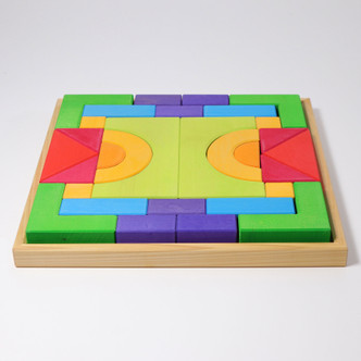 【新品】grimm&#39;s Building Set Arcs in Squares Grimm's Arcs in Squares Building Set – Nest