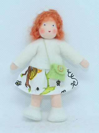 Waldorf Dollhouse Doll - Girl with Red Hair