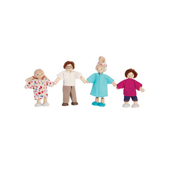 Plan Toys Doll Family - Light Skin Tone/Brown Hair
