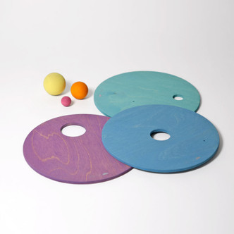 Grimm's x Stapelstein Rolling Discs - Cool Pastel