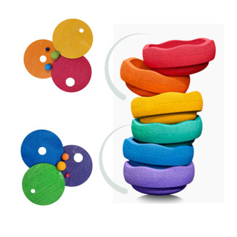 Grimm's x Stapelstein Rolling Discs - Warm Classic