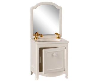 Maileg Sink Dresser, Mouse - Off White