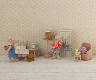 Maileg Folding Chair, Mouse - Powder 