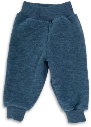 Engel Boiled Wool Baby Pants - Pacific Melange