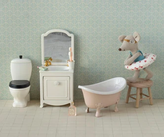Maileg Bathtub, Mouse - Rose