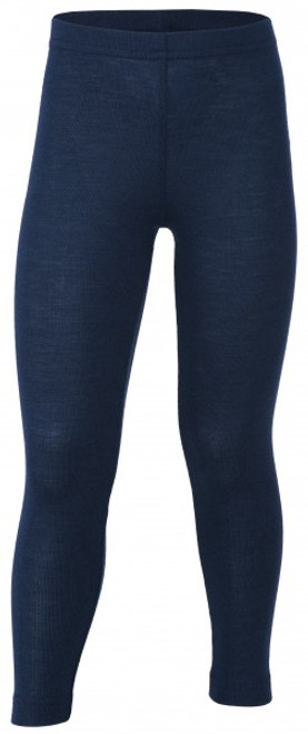 Engel Organic Merino Wool/Silk Kids Leggings - Navy