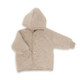 Engel Wool Fleece Hooded Jacket with Wooden Buttons - Sand Melange