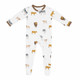 Kyte Baby Bamboo Zippered Footie in Moo