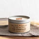 Wood Wick Cabin Candle Tin - The Vineyard