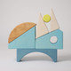 Grimm's Building Set Creative Puzzle - Boat Blue