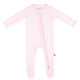 Kyte Baby Bamboo Zippered Footie in Sakura Bloom Stripe