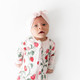 Kyte Baby Bamboo Zippered Footie in Strawberry Fields