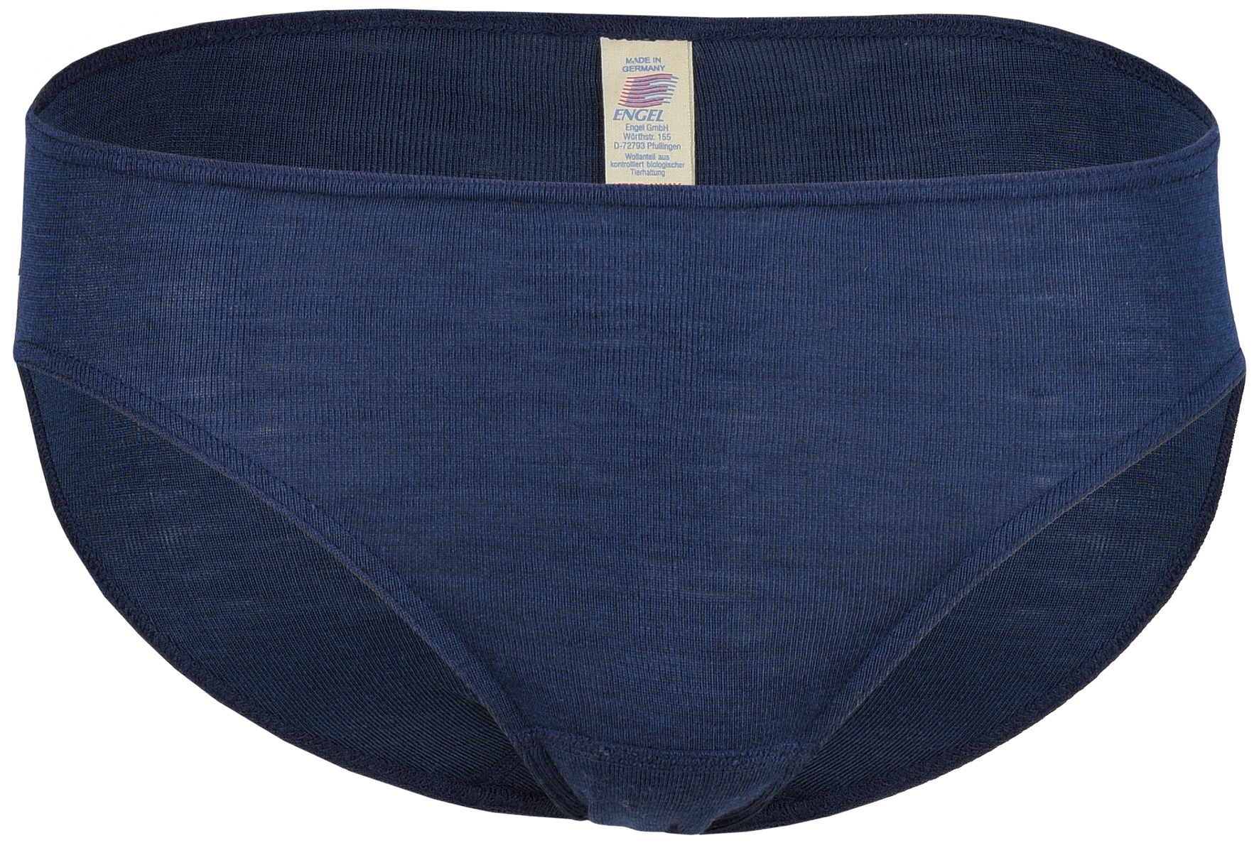 Women's merino wool/silk high-waisted briefs - Arctic blue - Dilling