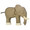 Holztiger Elephant with Trunk Down