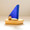 Wooden Sailboat Made in Canada - Blue