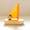 Wooden Sailboat Made in Canada - Yellow