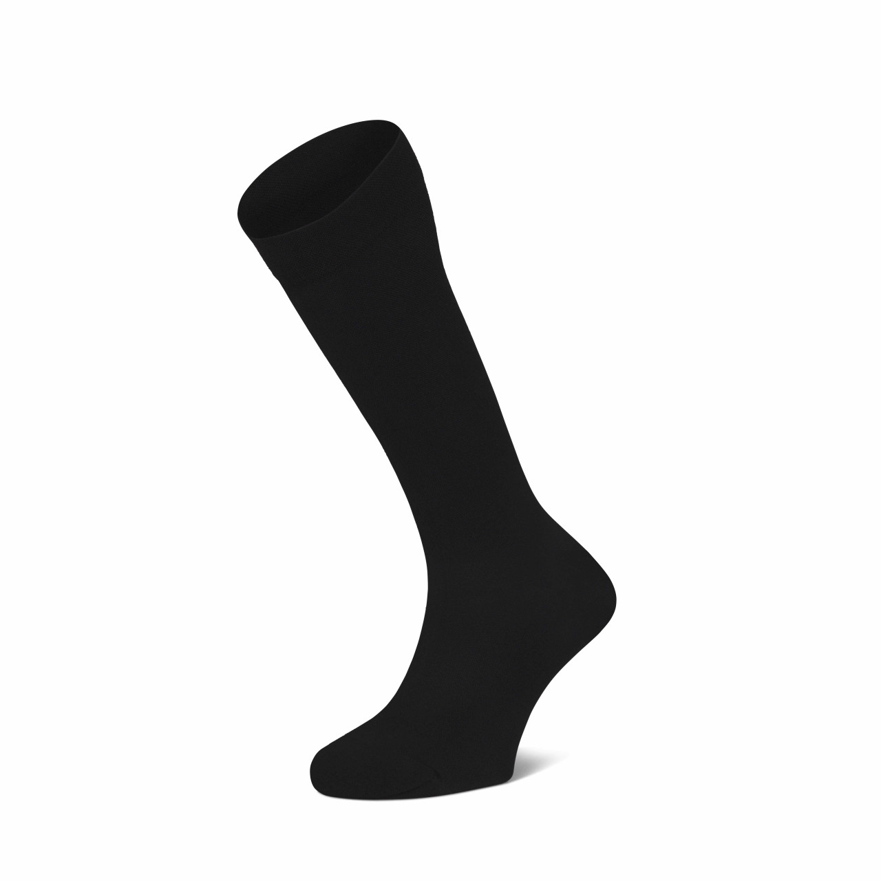 Unisex Solid Nylon 15-20mmHg Graduated Compression Socks