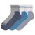 Sugar Free Sox Active Fit Non-binding Comfort Assorted Mens Ankle Socks 3 Pack (L)