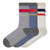 Sugar Free Sox Active Fit Non-binding Comfort Assorted Retro Stripe Crew Socks 3 pack (XL) | Big & Tall