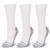 Sugar Free Sox Gift Box | Non-binding Comfort Womens Combo Assorted Crew Socks 6 pairs (M) (White/Hearts/Stripes/Red)