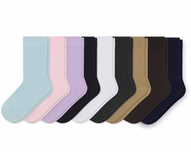 xinzux 6 color WOMEN SOCKS, Size: Free