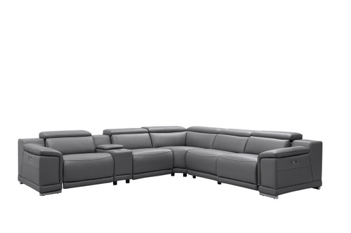 Hartley 6PC Sectional Dark Grey
