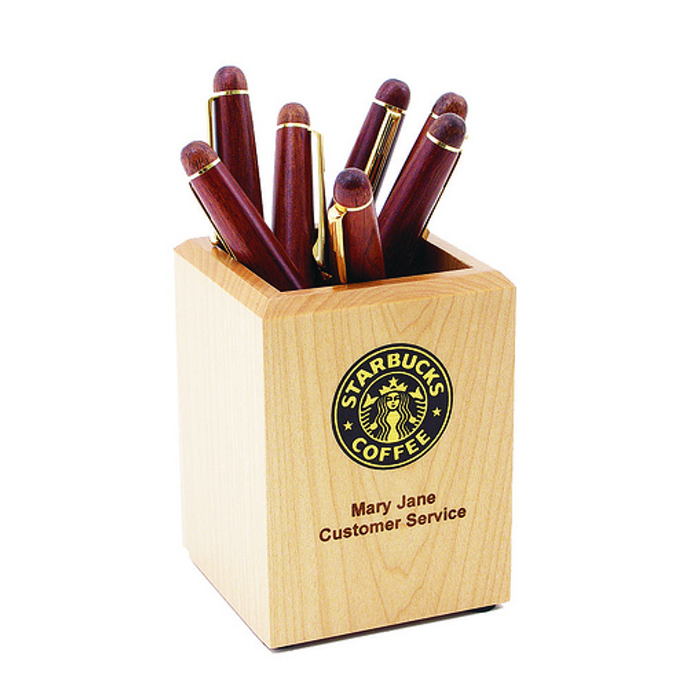 Personalized Maple Desk Gift Set