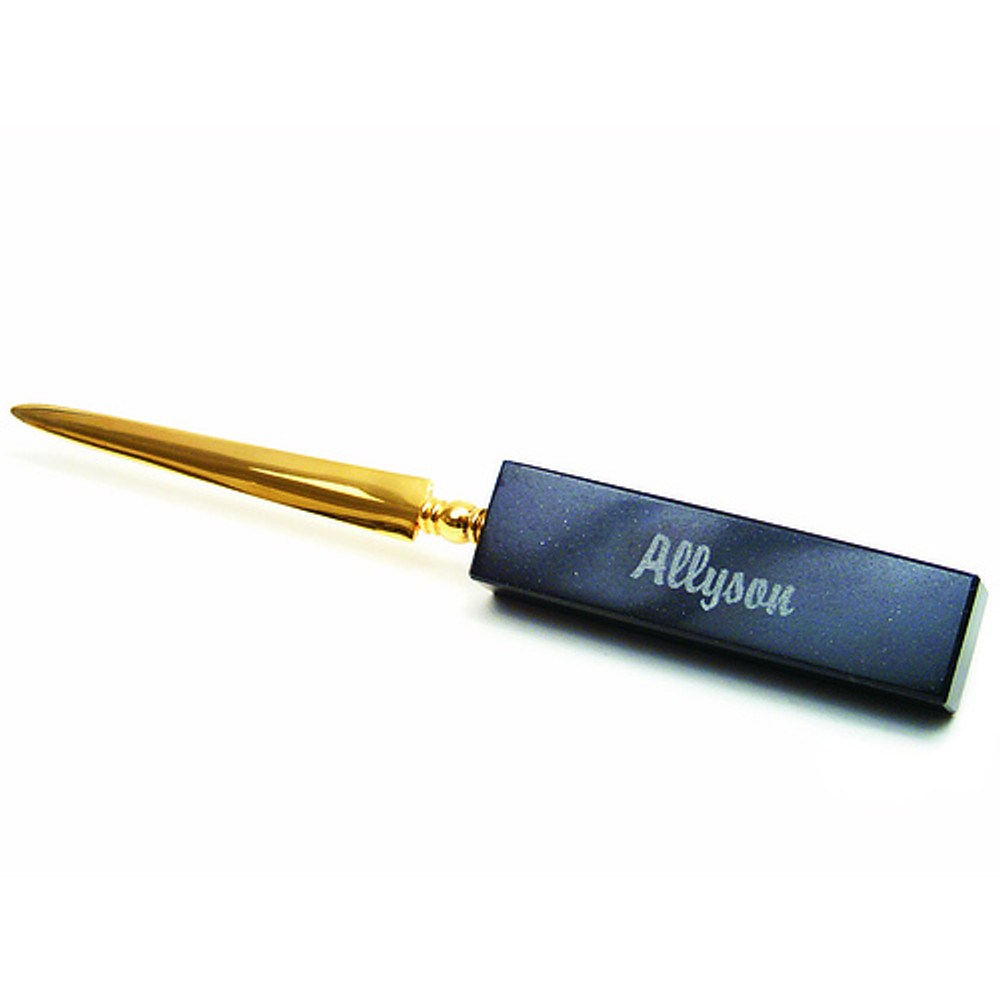 Black Marble Letter Opener Black Marble Letter Opener