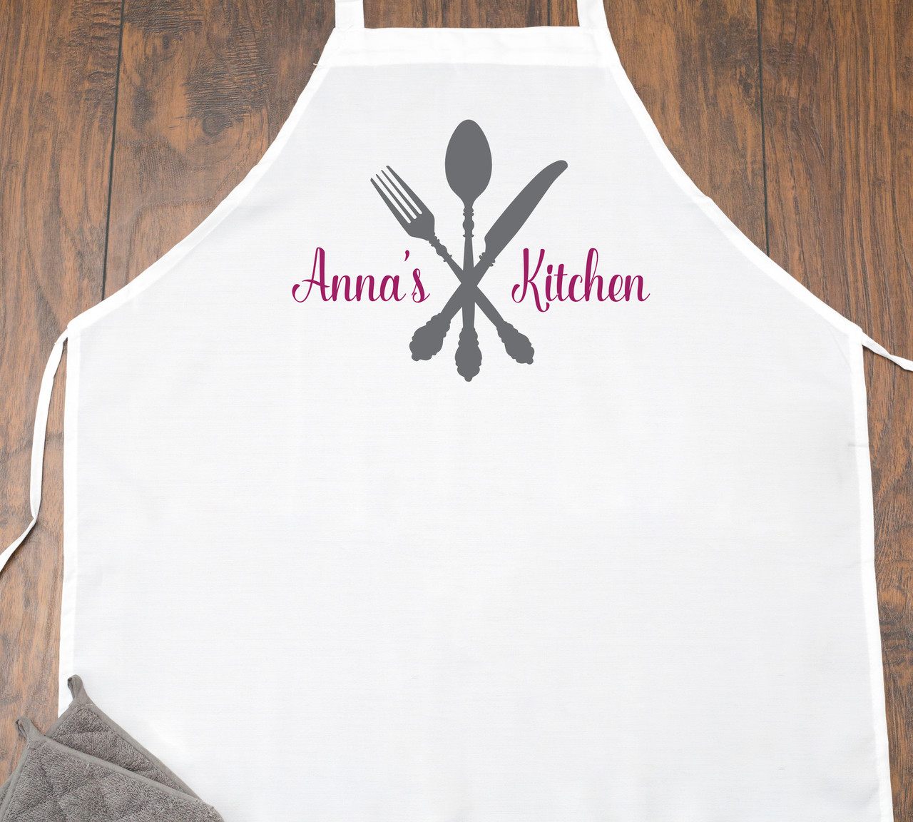 Personalized Cooking Utensils Kitchen Apron – Crystal's Crafty