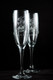 Engraved with a custom wedding logo supplied by the customer