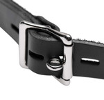 Master Series Leather Locking Open Mouth Gag Master Series
