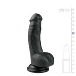 Realistic Dildo Black 15 cm Easytoys