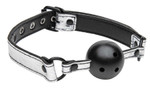 MS Platinum Bound Gagged Breathable Ball Gag Master Series