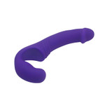 Strapless Strapon Dual Heads Vibrating Stimulator Purple