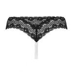 Underneath - Crotchless Mira G-string With Pearl Chain Underneath