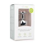 Easytoys Anal Collection Metal Butt Plug No. 6 - Silver/Clear Easytoys