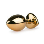 Easytoys Anal Collection Heart Shaped Metal Butt Plug No. 7 - Gold/Pink Easytoys