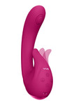 VIVE Miki Pulse Wave & Flickering GSpot Vibrator Pink VIVE