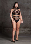 Carpo XLVI Two Piece with Turtleneck, Crop Top and Pantie Plus Size le desir