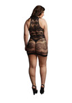 Criss Cross Neck Mini Dress Plus Size le desir