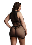 Duo Net Open Cup Mini Dress Plus Size le desir