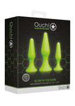Butt Plug Set - Glow in the Dark Ouch