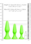 Butt Plug Set - Glow in the Dark Ouch