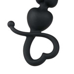 Easytoys Anal Collection Black Anal Beads Heart Handle Easytoys