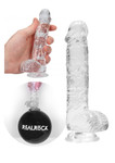 Realistic Dildo with Balls - 6"/ 15 cm