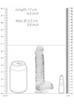 Realistic Dildo with Balls - 6"/ 15 cm